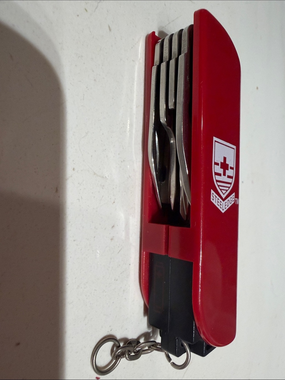 Red Multi-Tool Keychain - Picture 2 of 3